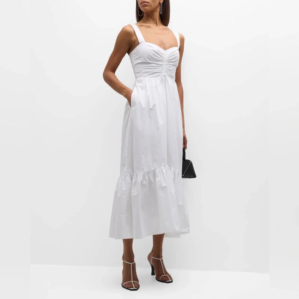 A.L.C Lilah II Cotton Midi Dress, Size 0, BRAND NEW, $495